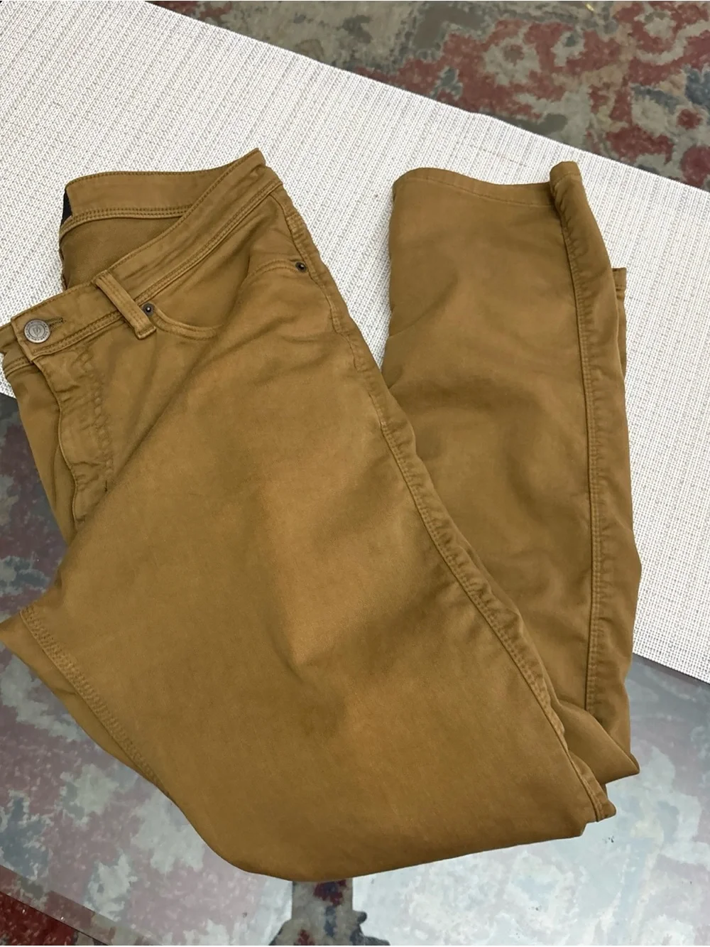 DU/ER Men's Slim Chinos in Caramel Tan